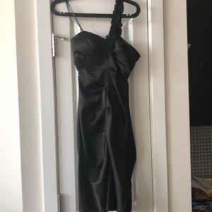 Little black dress size 6 one shoulder